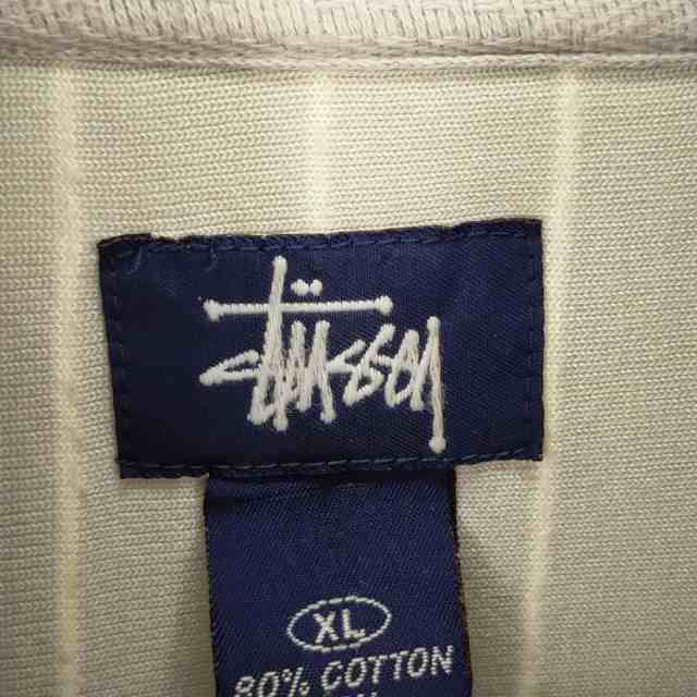 Stussy(ステューシー) OLD ベロアジップアップトラックジャケット 紺