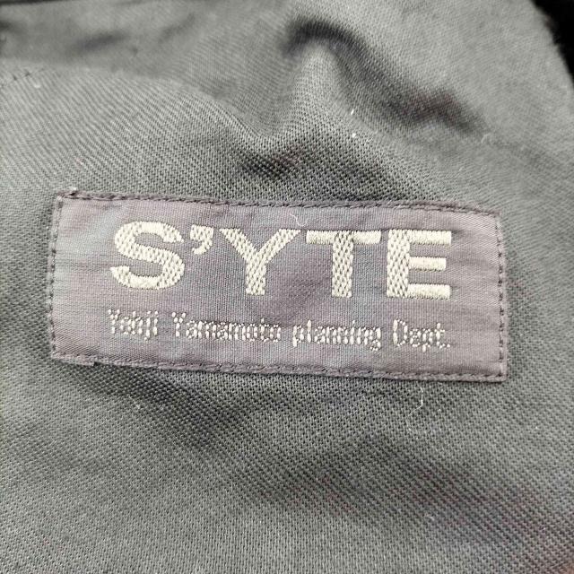 syte by Yohji Yamamoto(サイトバイヨウジヤマモト) ポリエステルレーヨン ギャバジン フレアシーム カラスパンツ メンズ JPN：3 【中古】【ブランド古着バズストア】_5