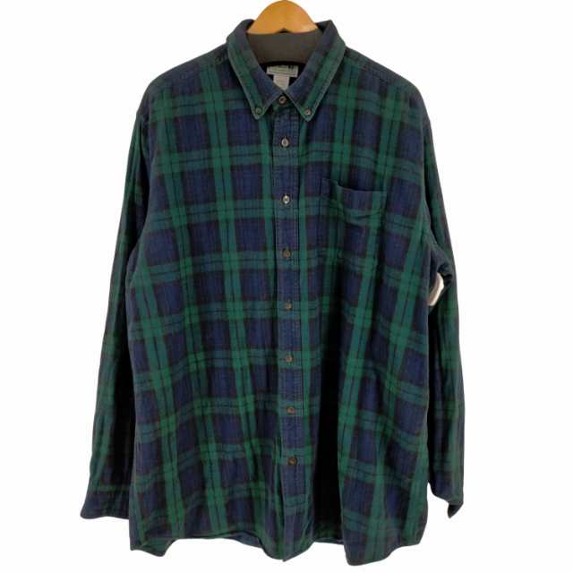 L.L.Bean(エルエルビーン) Plaid Flannel Shirt メンズ import：XL ...