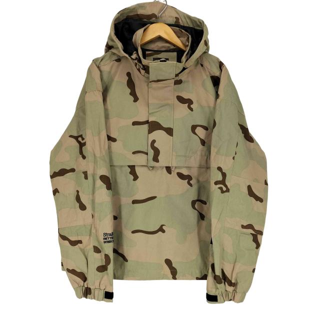 STRAIIIGHT(ストレイト)  TEX-LOGO ANORAK JACKET 3C DESERT CAMO メンズ  L【中古】【ブランド古着バズストア】
