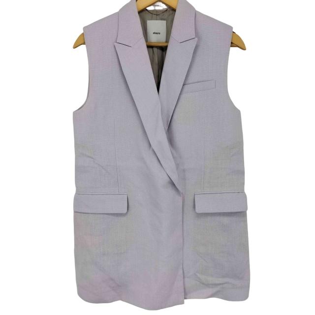 ebure(エブール) ボタニカルミディアムリネン ノースリーブジャケット レディース  36【中古】【ブランド古着バズストア】