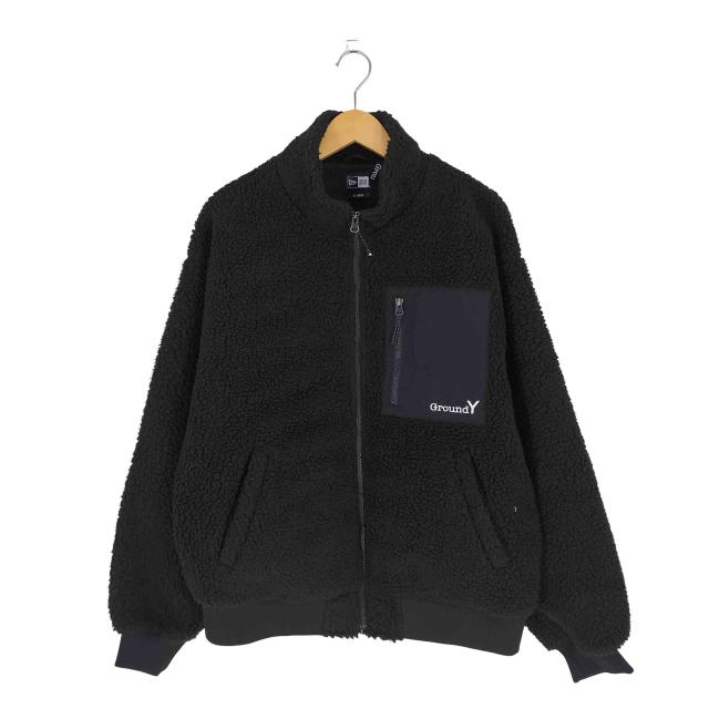 Ground Y(グラウンドワイ) 24AW BOA BLOUSON GY LOGO ボアブルゾン メンズ JPN：5 【中古】【ブランド古着バズストア】