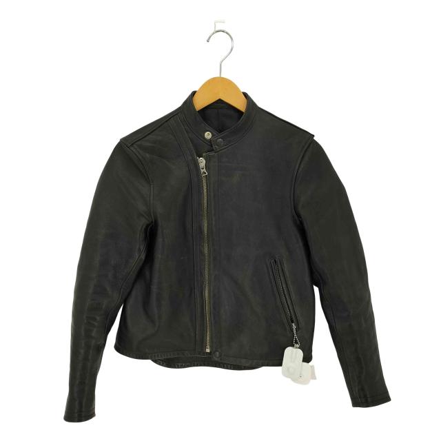 USED古着(ユーズドフルギ) {{JOHN GLUCKOW}} Riders on the Storm The Rider クロップド丈 馬革 シングルライダースジャケット メンズ XS【中古】【ブランド古着バズストア】