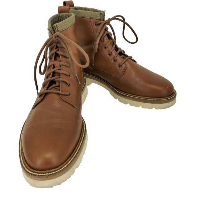COLE HAAN(コールハーン) american classics plain toe waterproof boots アメリカンクラシックス プレーントゥ ウォータープルーフ ブーツ カウレザー メンズ 1【中古】【ブランド古着バズストア】