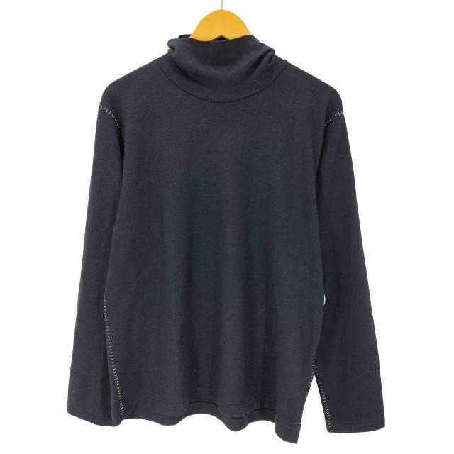 Ys(ワイズ) 00S 09AW laine wool ステッチ ライン ハイネック ウール ニット セーター メンズ JPN：2 【中古】【ブランド古着バズストア】