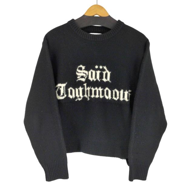 USED古着(ユーズドフルギ) {{Black Weirdos}} Jacquard Letter Sweater メンズ JPN：L 【中古】【ブランド古着バズストア】