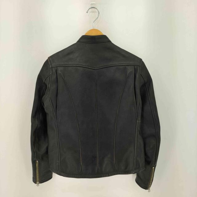 USED古着(ユーズドフルギ) {{JOHN GLUCKOW}} Riders on the Storm The Rider クロップド丈 馬革 シングルライダースジャケット メンズ XS【中古】【ブランド古着バズストア】_1