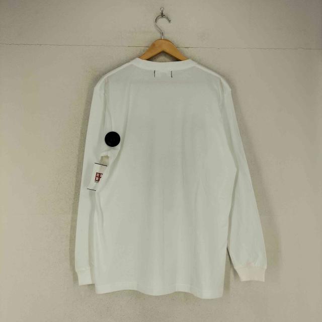 printstar(プリントスター) {{traitor}} メタリック ボーン スカル 骸骨 プリント L/S クルーネック Tシャツ Y2K メンズ import：L 【中古】【ブランド古着バズストア】_1
