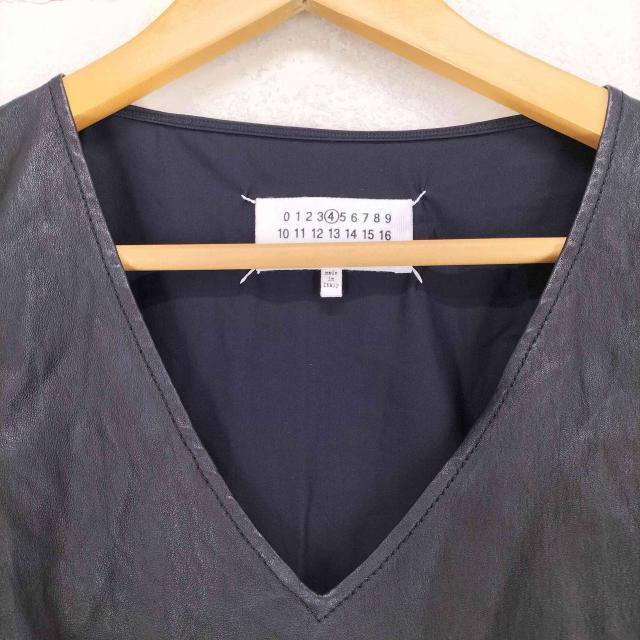 Maison Martin Margiela(メゾンマルタンマルジェラ) 15SS Black Leather Body Suit レディース  40【中古】【ブランド古着バズストア】 Maison Martin Margiela(メゾンマルタンマルジェラ) 15SS Black