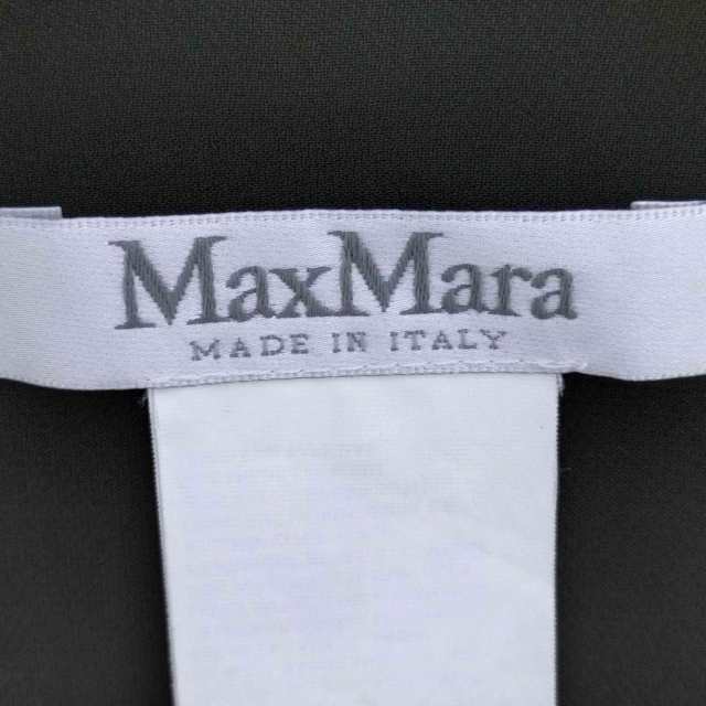 MAX MARA(マックスマーラ) イタリア製 白タグ ノーカラー シルク