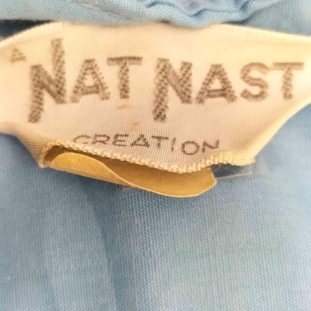 NAT NAST(ナットナスト) 40-50s 三角タグ チェーン刺繍 半袖ボーリングシャツ ボックスシルエット メンズ 表記無 【中古】【ブランド古着バズストア】_5
