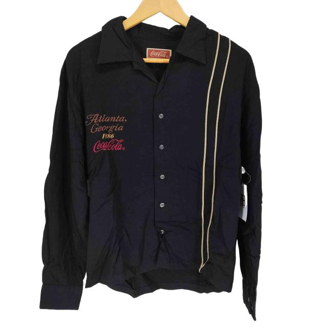 USED古着(ユーズドフルギ) 90s 企業ロゴ刺繍レーヨンシャツ メンズ JPN：L 【中古】【ブランド古着バズストア】の通販は