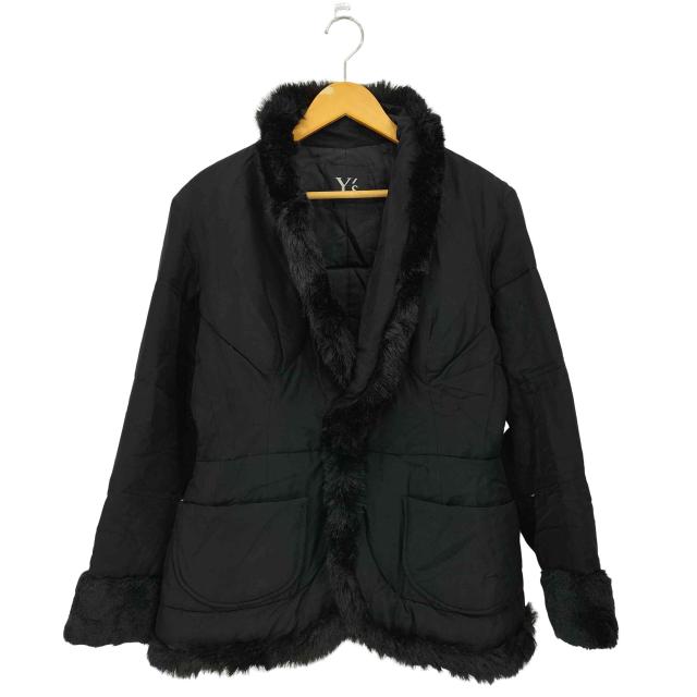Ys(ワイズ) 90s ファーパイピング 2B シェイプデザインシングルジャケット レディース 表記無 【中古】【ブランド古着バズストア】