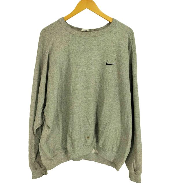NIKE(ナイキ) 90S USA製 銀タグ ロゴ刺繍 スウェット メンズ import：XL 【中古】【ブランド古着バズストア】