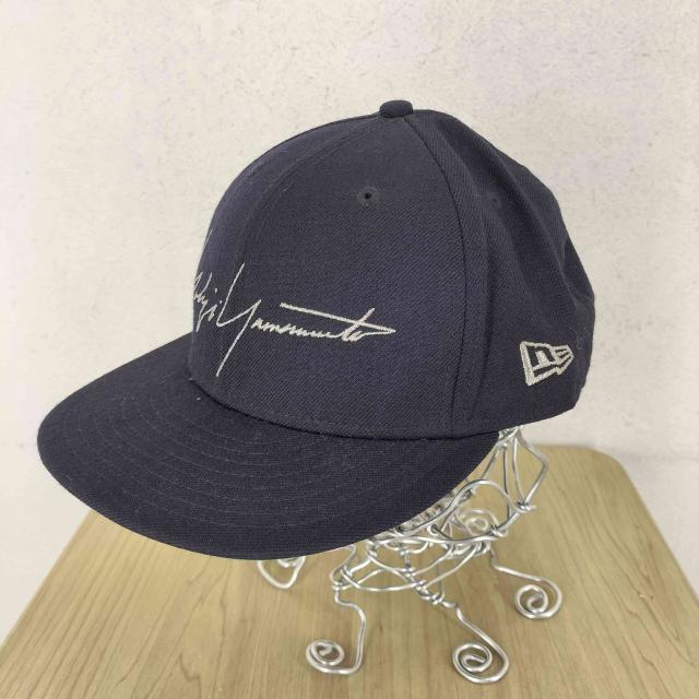 Yohji Yamamoto(ヨウジヤマモト) 59FIFTY ロゴ刺繍 ベースボールキャップ メンズ  57.7cm【中古】【ブランド古着バズストア】