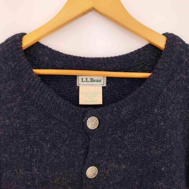 L.L Bean バーズアイニット 80s ノルウェー製ネイビー エルエルビーン