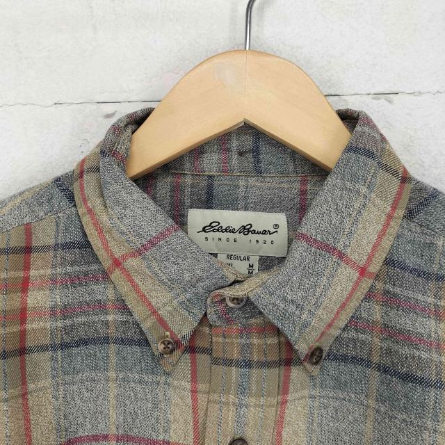 Eddie Bauer(エディーバウアー) 90s 白タグ マドラスチェック フラップポケット ボタンダウンシャツ メンズ import：M 【中古】【ブランド古着バズストア】_2