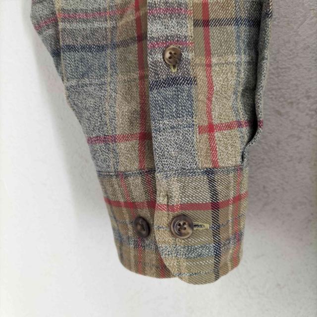 Eddie Bauer(エディーバウアー) 90s 白タグ マドラスチェック フラップポケット ボタンダウンシャツ メンズ import：M 【中古】【ブランド古着バズストア】_4