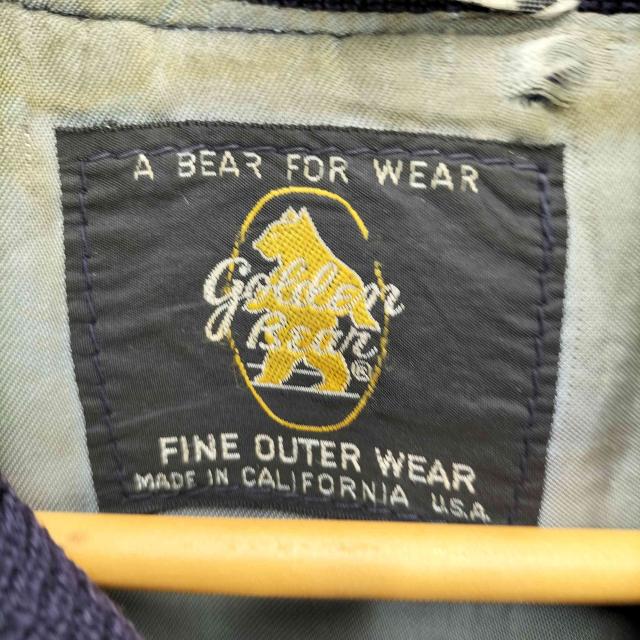Golden bear(ゴールデンベアー) 60S USA製 黒タグ 棒TALON ジップ 袖