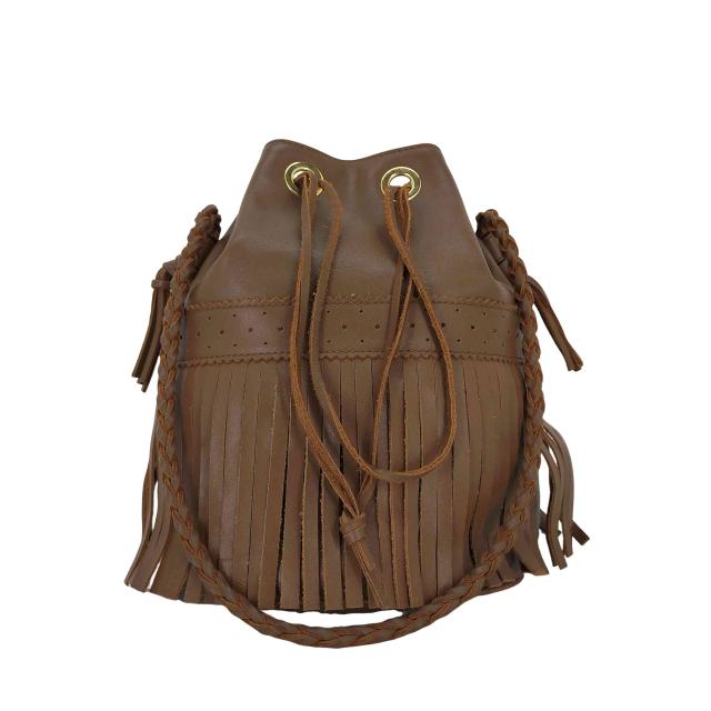 J＆M Davidson(ジェイアンドエムデヴィッドソン) カーニバル 2WAY ショルダーバッグ レザー フリンジ  巾着 レディース ONE SIZE 【中古】【ブランド古着バズストア】