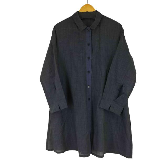 USED古着(ユーズドフルギ) 群言堂 登美 ウールシアーシャツワンピース レディース 表記無 【中古】【ブランド古着バズストア】