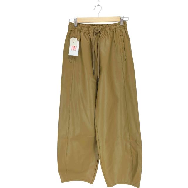 Adam et Rope(アダムエロペ) 25AW シンセティックレザートラックパンツ レディース  38【中古】【ブランド古着バズストア】