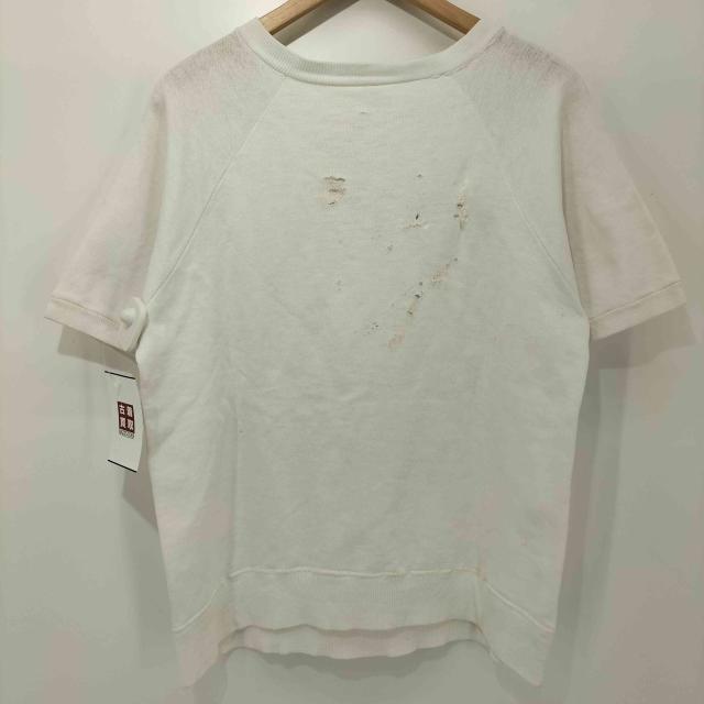 Hanes(ヘインズ) Sport 60s vintage フロッキープリント ラグラン 半袖 スウェット メンズ import：M 【中古】【ブランド古着バズストア】_1