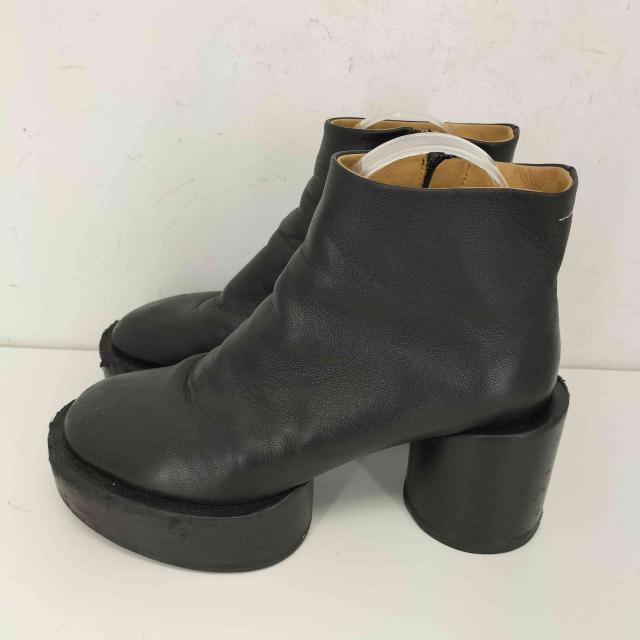 MM6 Maison Margiela(エムエムシックスメゾンマルジェラ) SAFFIANO LEATHER ANKLE BOOTS WITH PLATEAU レディース  37【中古】【ブランド古着バズストア】_1
