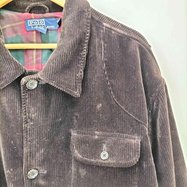 ポロバイラルフローレン チェック 太畝 コーデュロイ ハンティング ジャケット ポロバイラルフローレン チェック 太畝 コーデュロイ ハンティング