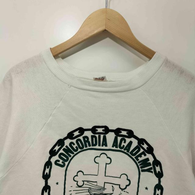 Hanes(ヘインズ) Sport 60s vintage フロッキープリント ラグラン 半袖 スウェット メンズ import：M 【中古】【ブランド古着バズストア】_4