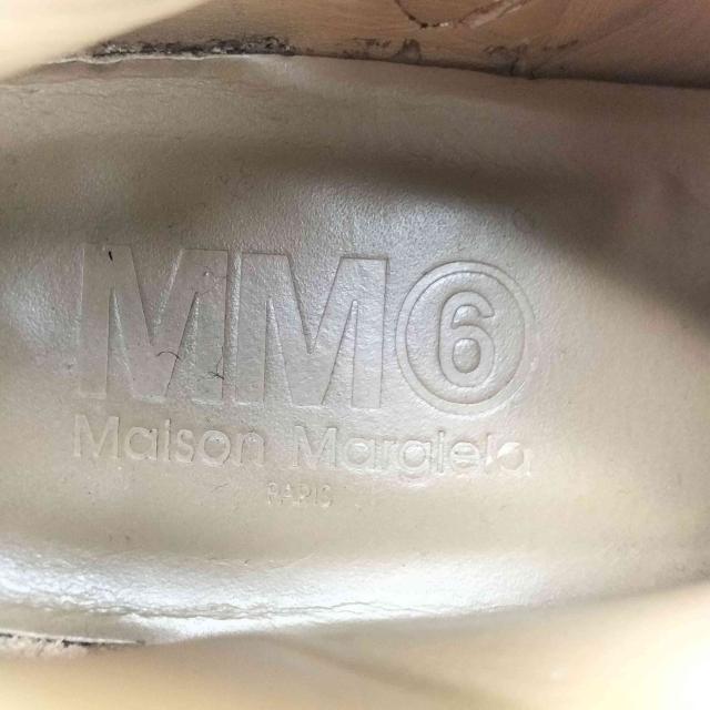 MM6 Maison Margiela(エムエムシックスメゾンマルジェラ) SAFFIANO LEATHER ANKLE BOOTS WITH PLATEAU レディース  37【中古】【ブランド古着バズストア】_5