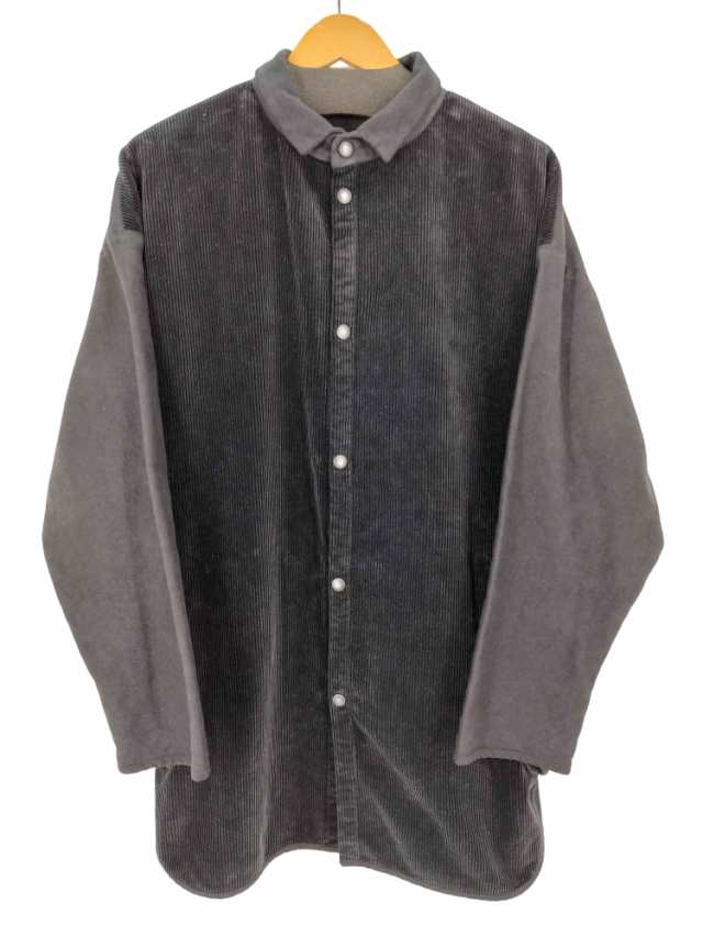 PORTER CLASSIC(ポータークラシック) 22AW CORDUROY MOLESKIN HYBRID SHIRT JACKET BLACK コーデュロイモールスキンハイブリッドシャツジ