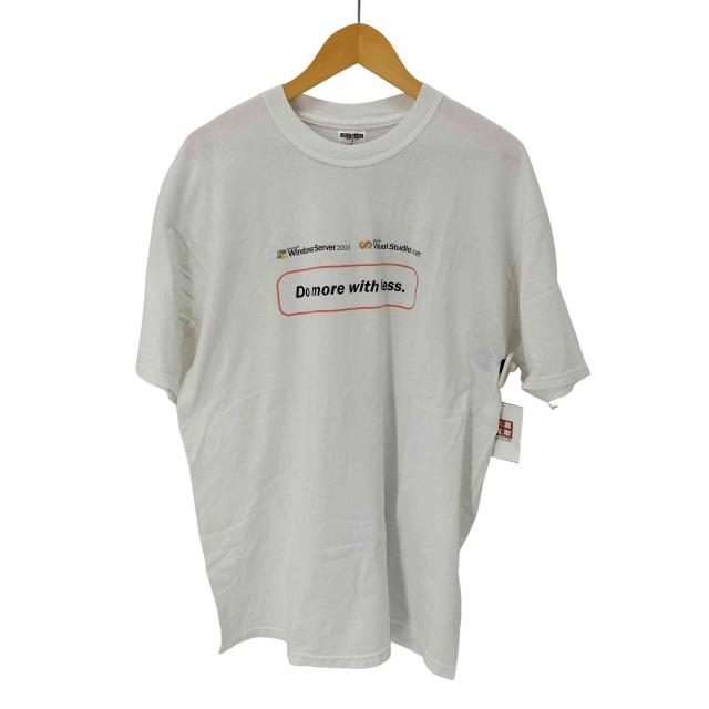 Hanes(ヘインズ) 00s 企業プリントTシャツ Do more with less メンズ JPN：XL 【中古】【ブランド古着バズストア】