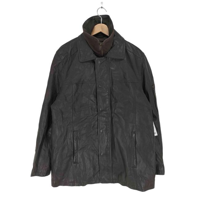 USED古着(ユーズドフルギ) レイヤードリアルレザージャケット メンズ 表記無 【中古】【ブランド古着バズストア】