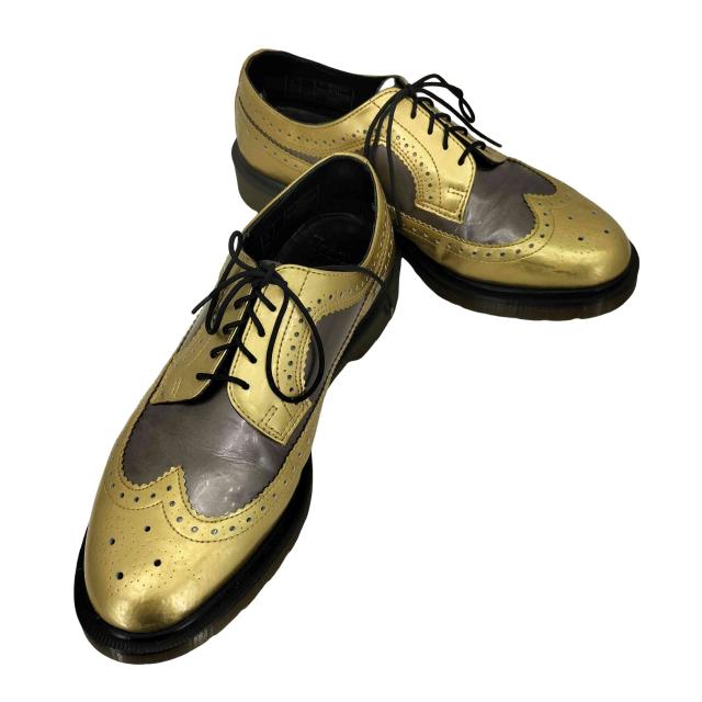 Dr.Martens(ドクターマーチン) ビンテージ ウィングチップ メダリオン バイカラー レザーシューズ 5ホール メンズ UK：8 【中古】【ブランド古着バズストア】
