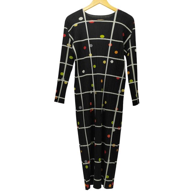 PLEATS PLEASE ISSEY MIYAKE(プリーツプリーズイッセイミヤケ) 26SS CROSSING DOTS レディース JPN：3 【中古】【ブランド古着バズストア】