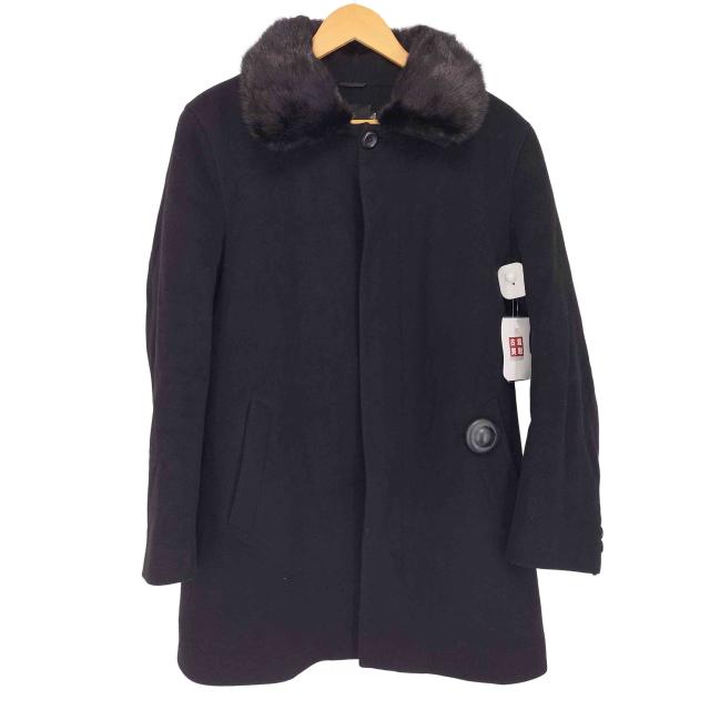 USED古着(ユーズドフルギ) MAIDEAR ファー付きウールコート 裏地ミンク メンズ import：XL 【中古】【ブランド古着バズストア】