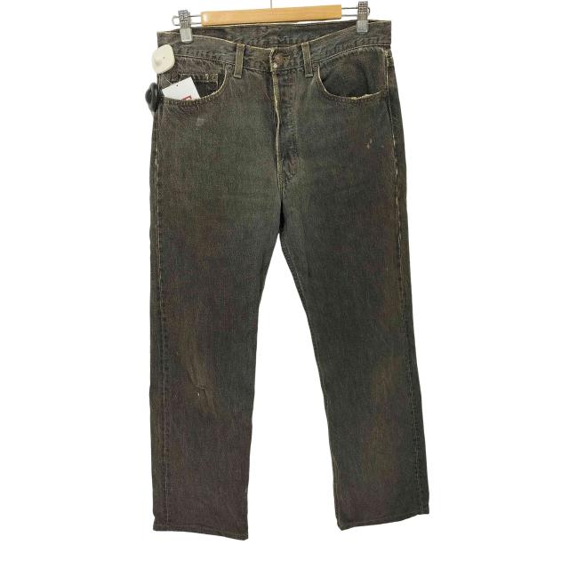 Levis(リーバイス) 501 90s USA製 ボタン裏546刻印 先染め ブラックデニム パンツ メンズ  W32 L30【中古】【ブランド古着バズストア】