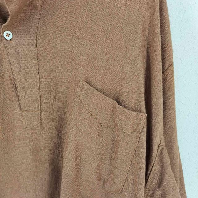 USED古着(ユーズドフルギ) {{ THE CIRCA BRAND}} S1106 シルク混リネンシャツ メンズ 16 1/2【中古】【ブランド古着バズストア】_4