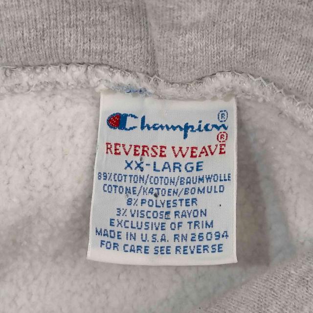 Champion(チャンピオン) 90s MADE IN USA 刺繍タグ REVERSE WEAVEハトメ カレッジラバープリント 霜降りフーディ BOSTON UNIVERSITY メンズ import：XXL 【中古】【ブランド古着バズストア】_5