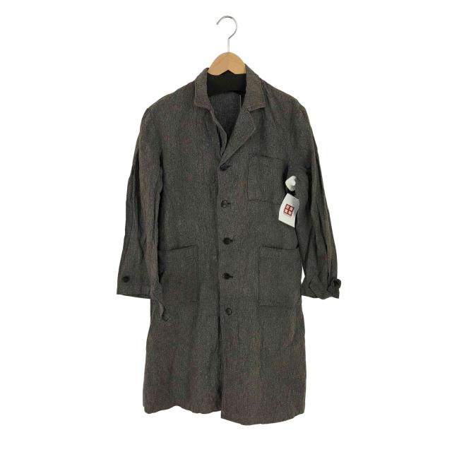 USED古着(ユーズドフルギ) ユーロ ブラックシャンブレーコート メンズ 表記無 【中古】【ブランド古着バズストア】