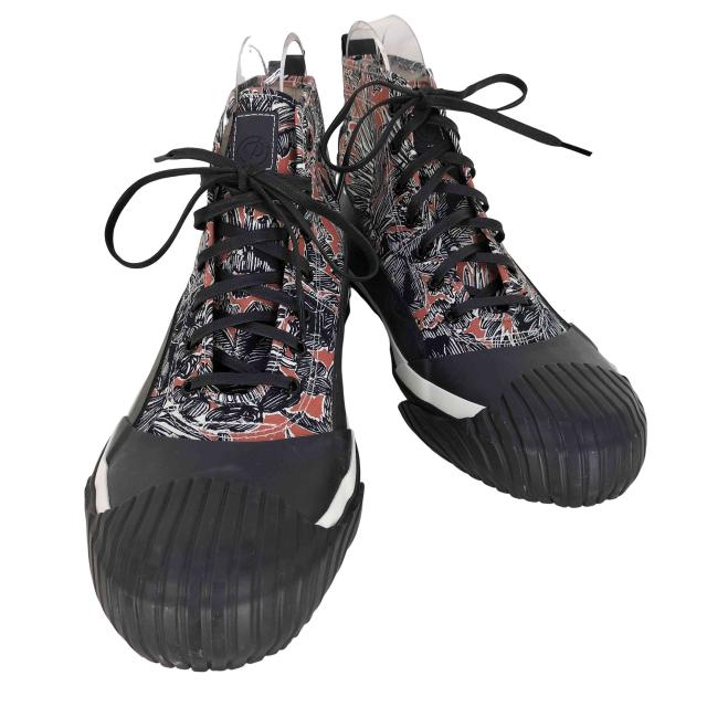 3.1 phillip lim(スリーワンフィリップリム) CANVAS HIGH TOP ボタニカル柄  ハイカットスニーカー メンズ JPN：28 【中古】【ブランド古着バズストア】