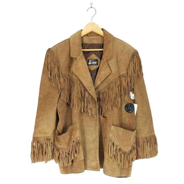 USED古着(ユーズドフルギ) {{COMINT}}Genuine Leather アルゼンチン製 フリンジスウェードジャケット レディース 表記無 【中古】【ブランド古着バズストア】