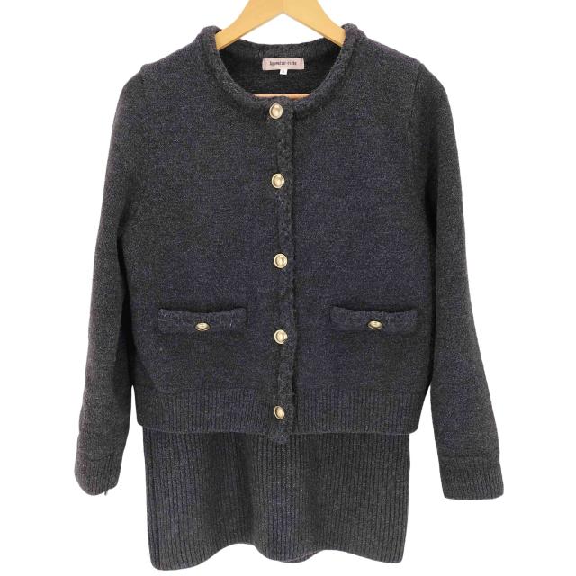 Apuweiser riche(アプワイザーリッシェ) ラメカーデミニニットアップ レディース  2【中古】【ブランド古着バズストア】