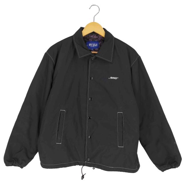 Awake NY(アウェイク) Faux Fur Leopard Lined Coaches Jacket