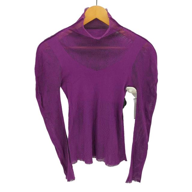 ISSEY MIYAKE(イッセイミヤケ) A-poc ハイネック メッシュ ニットトップ レディース JPN：2 【中古】【ブランド古着バズストア】