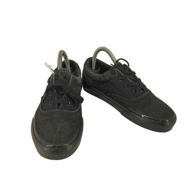 POLO RALPH LAUREN(ポロラルフローレン) KEATON WASHED BLACK DENIM ローカットスニーカー レディース JPN：24.5 【中古】【ブランド古着バズストア】