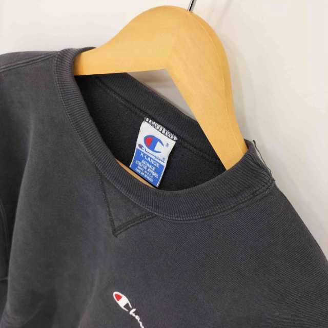 90s USA製 champion スウェット 前V ガゼット 黒 2XL - メルカリ