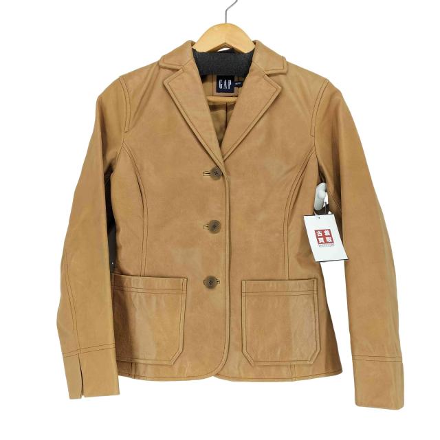 Gap(ギャップ) カウレザーテーラードジャケット レディース JPN：XS 【中古】【ブランド古着バズストア】の通販は 18,689円