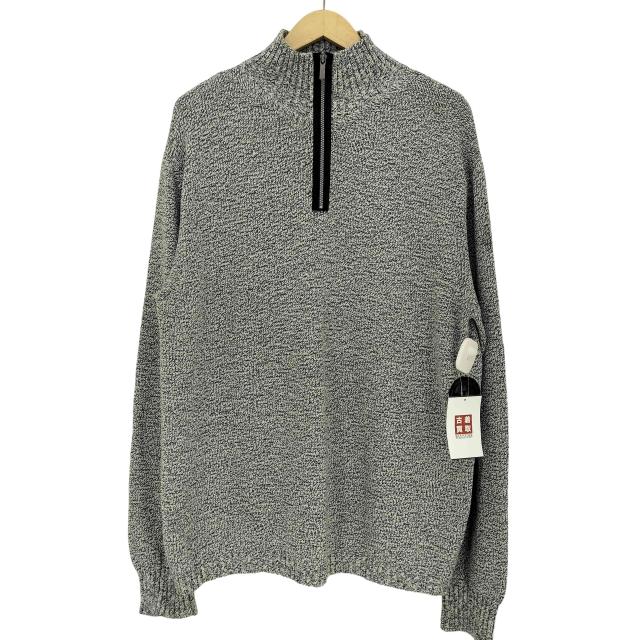 Ermenegildo Zegna(エルメネジルドゼニア) ハーフジップ コットンニット メンズ import：L 【中古】【ブランド古着バズストア】